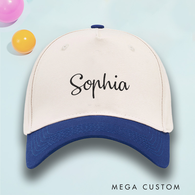 Personalized Baseball Cap with Name Embroidered Hat Adjustable Sports Cap Unisex Baseball Cap