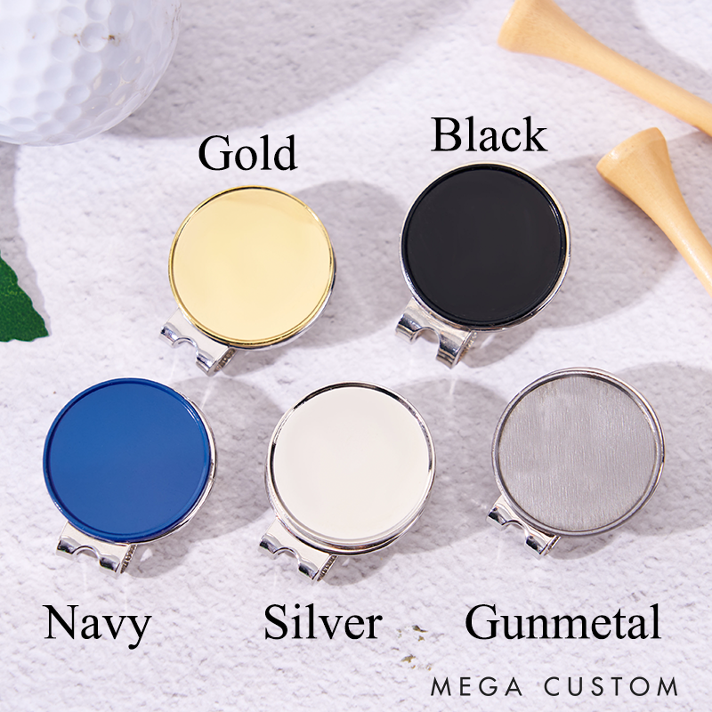 Personalized Golf Ball Marker With Magnetic Hat Clip Engraved Hat Ball Marker Golf Accessory Golf Groomsman Gift Golfer Gif Golf Ball Gift
