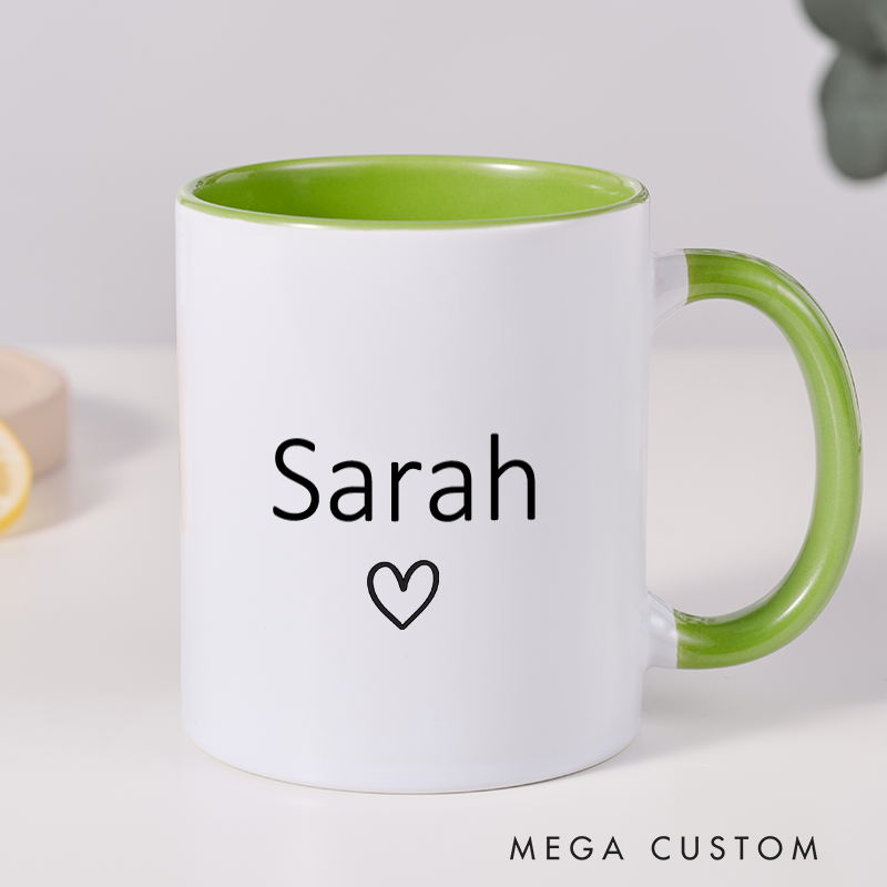 Personalized Ceramic Mug Custom Name Mug Coffee Mug Office Mug Christmas Gift Holiday Gift for Women Friends and Office Use
