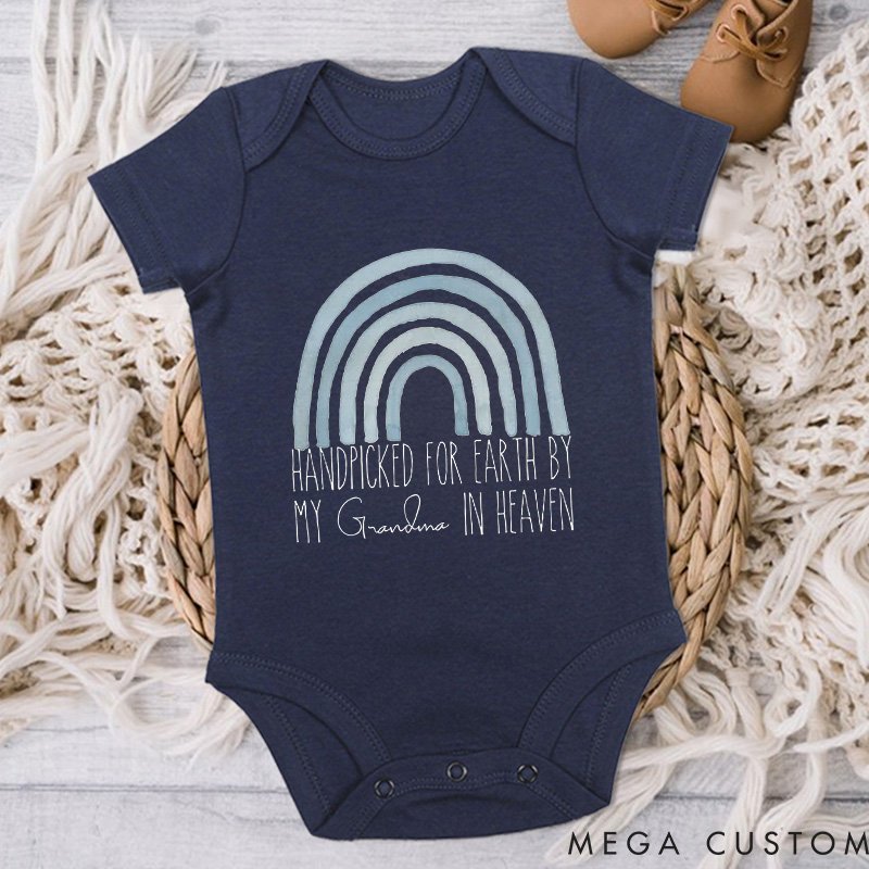 Personalized Handpicked for Earth Onesie in Heaven Onesie Baby Bodysuit Heaven Sent Onesie Baby Shower Gift Baby Announcement Onesie New Baby Gift