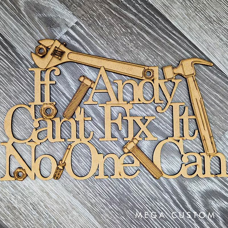 Personalised Sign Tools Cant Fix It Gift Diy Sign Tools Plaque Gift For Him Present Gift For Her Engineer Mechanic Wall Hanging Keepsake Man Cave