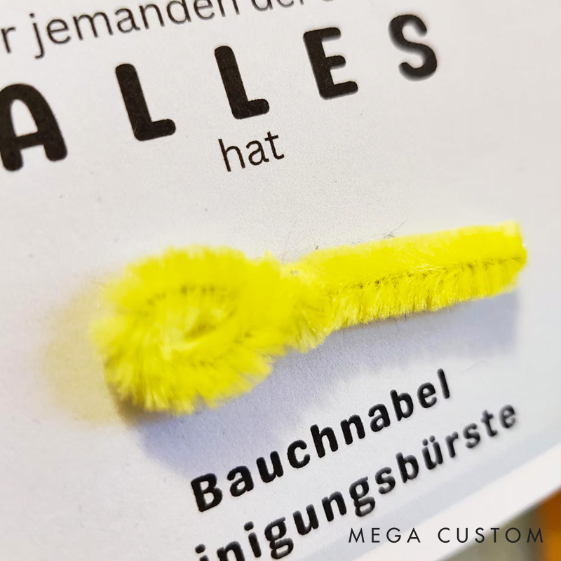 Funny Gift for Someone Who Already Has Everything Small Joke Gift Belly Button Cleaning Brush for Him/Her