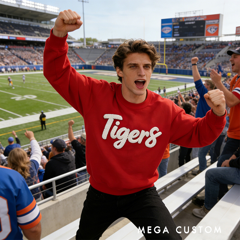 Personalize Your Cozy Sweatshirt with Custom Team Name and Embroidery