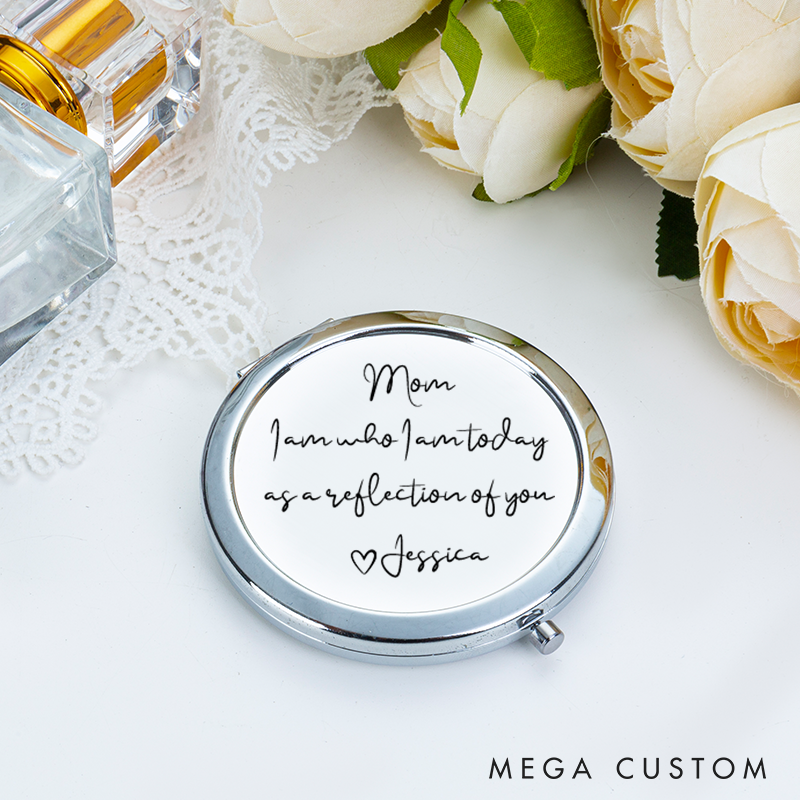 Personalized Mom Wedding Gift A Reflection Of You Pocket Mirror Gift Mother of the Bride Gift Mother of Groom Gift for Mom from Daughter