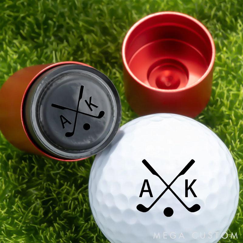 Personalized Initial Golf Ball Stamp Custom Golf Marker Golf Ball Stamper Gift for Golf Player