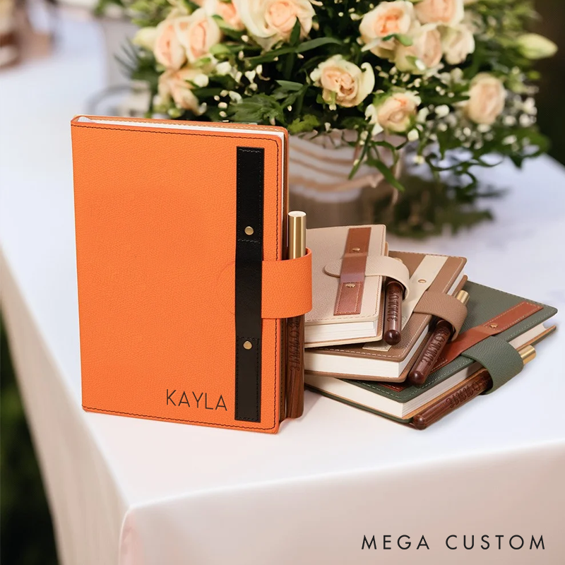 Personalized Engraved Journal Custom Leather Journal Handbook Journal with Name Birthday Gift for Her