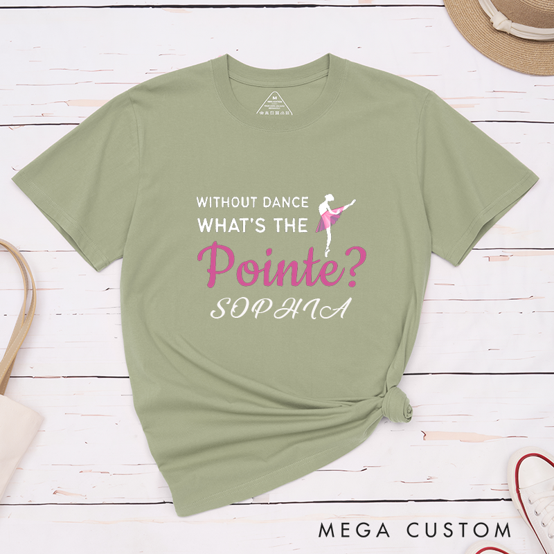 Personalized Ballet Dance Pointe Classic T-Shirts Classic Custom Name Gift for Dancer  Unique Ballet Lover Present for Birthday Recital