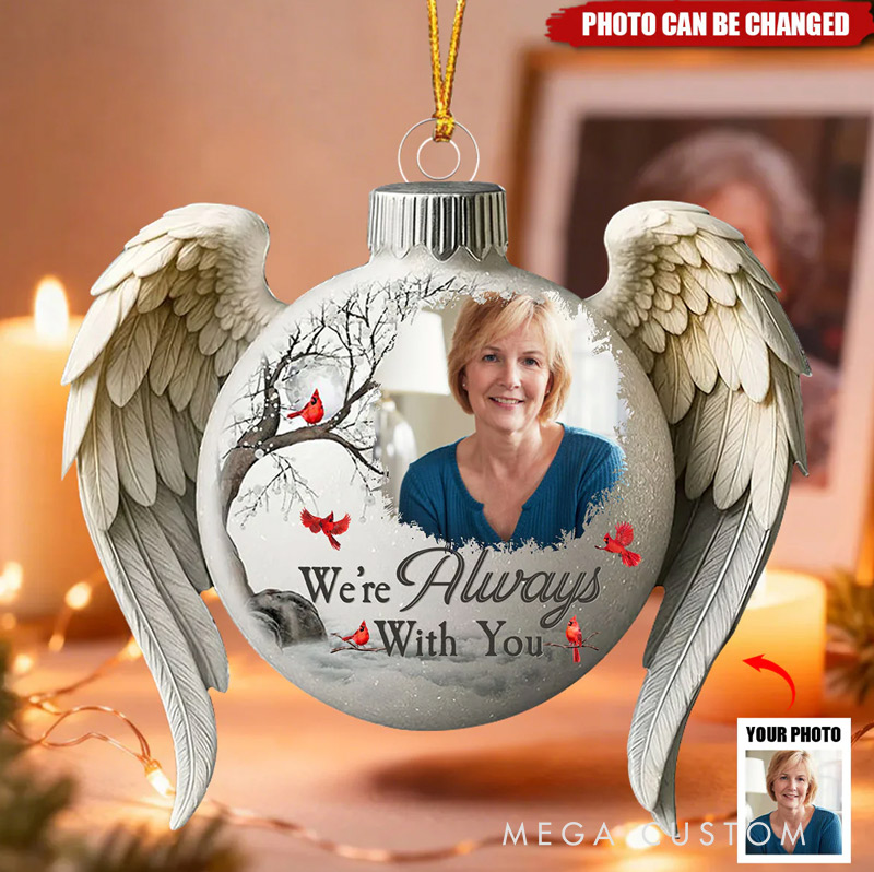 Personalized Acrylic Photo Ornament Memorial Christmas Ornament I'm Always With You Sympathy Gift