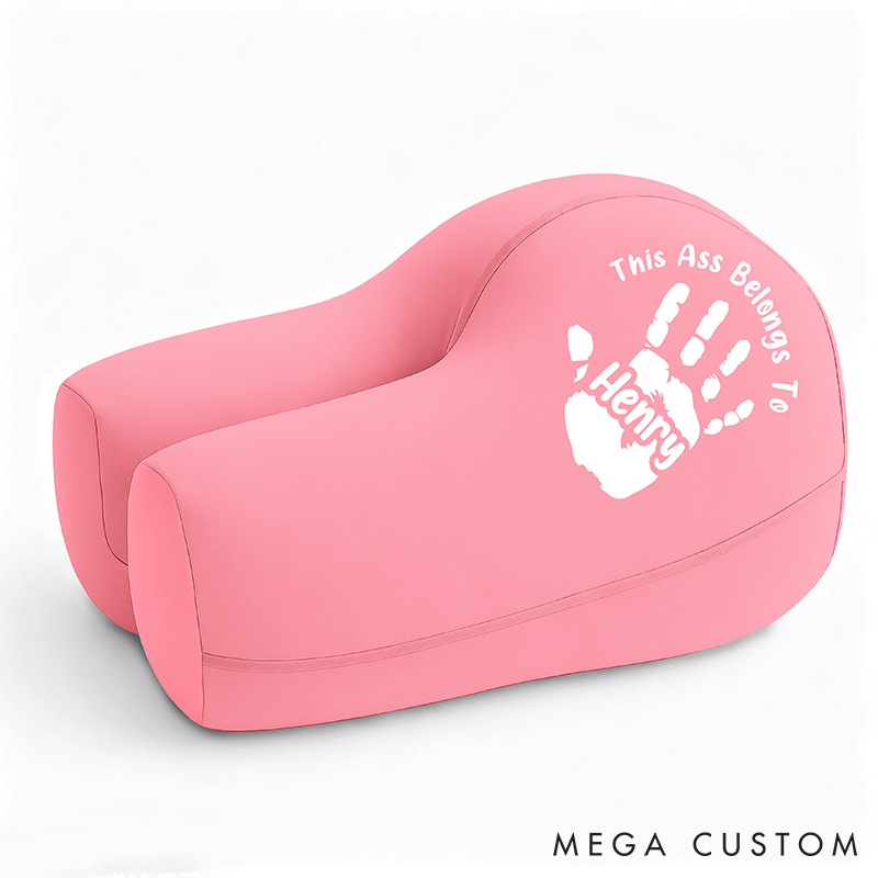 Personalized Butt Shaped Pillow Comfort Pillow Custom Funny Cushion with Name Relieve Pressure Gift for Couples Boyfriend Girlfriend or Anniversary Decor