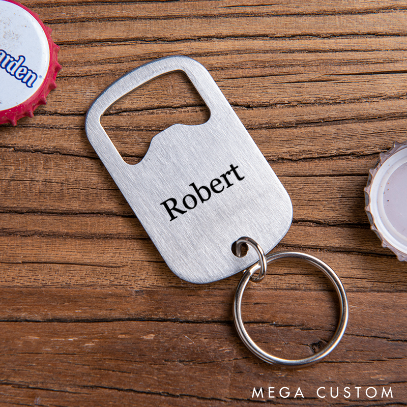 Personalized Stainless Steel Bottle Opener with Name Custom Bar Tool Gift for Beer Lovers Bartender Accessories  