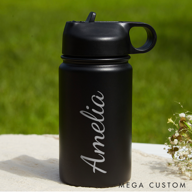 Personalized Water Bottle with Name Kids Water Bottle Tumbler for Kids Water Bottles for Boys Girls Toddler Kids Gifts Back to School Gifts