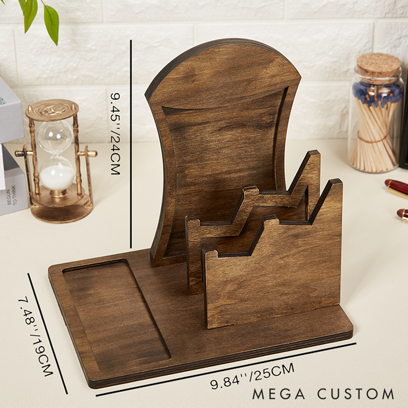 Personalized Controller and Headphone Stand Custom Headset Holder with Phone Holder Engraved Docking Station Boyfriend Gift Christmas Gift