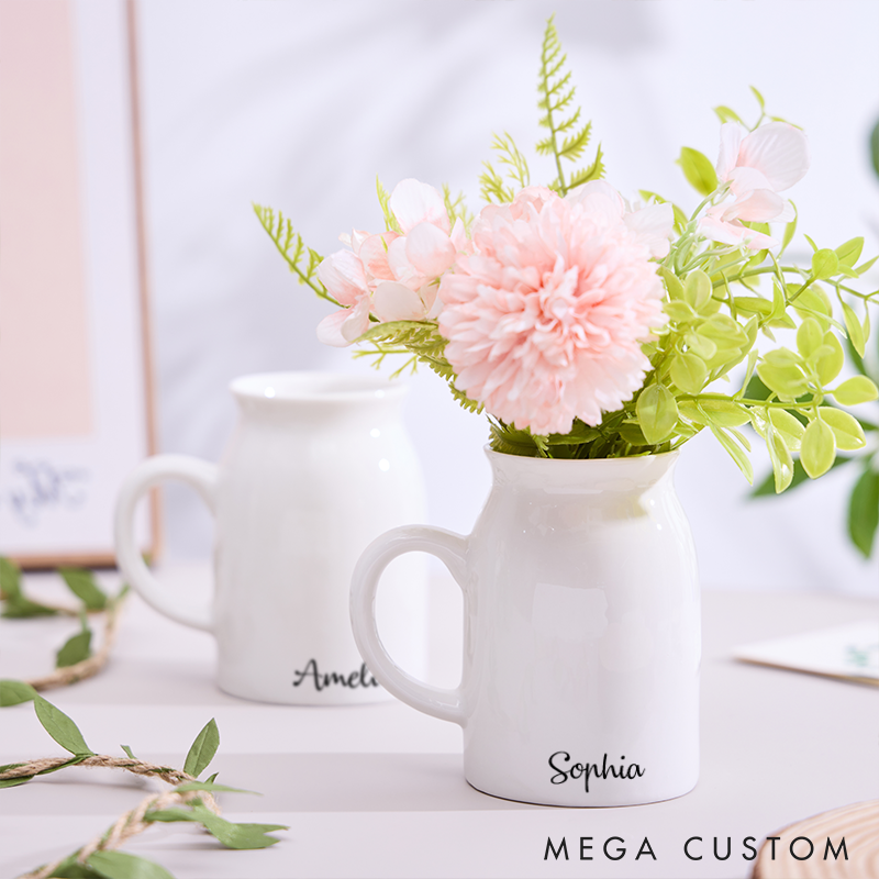 Personalised Flower Vase Garden Flower Vase Custom Ceramic Vase Gifts For Couples Home Decor