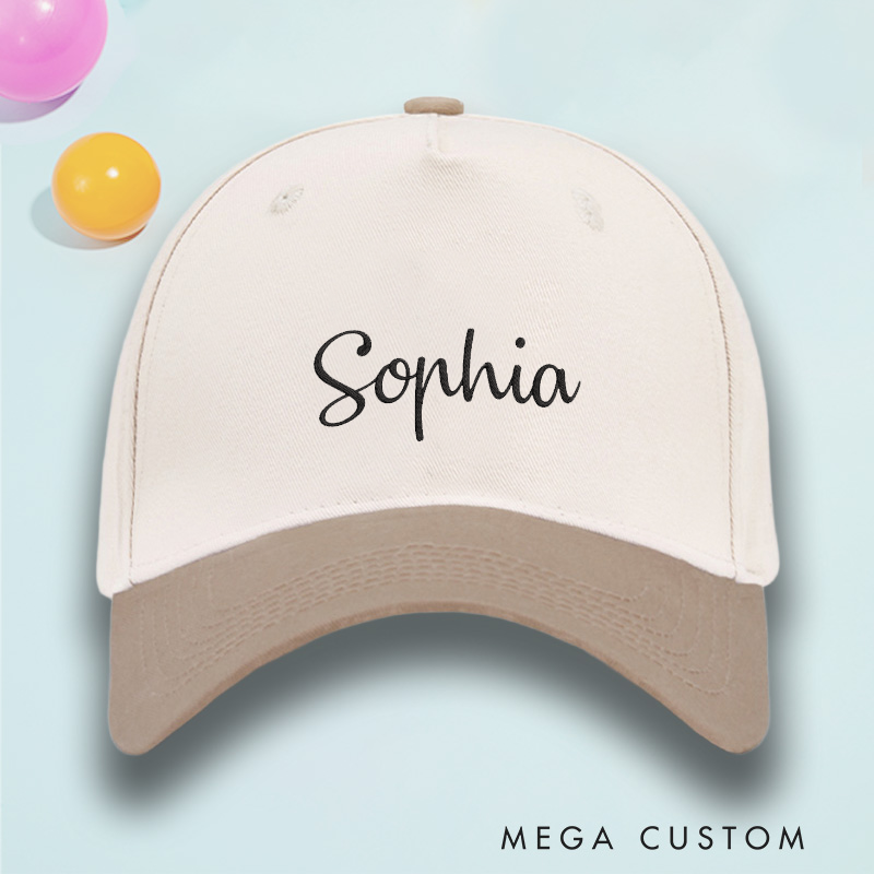 Personalized Baseball Cap with Name Embroidered Hat Adjustable Sports Cap Unisex Baseball Cap
