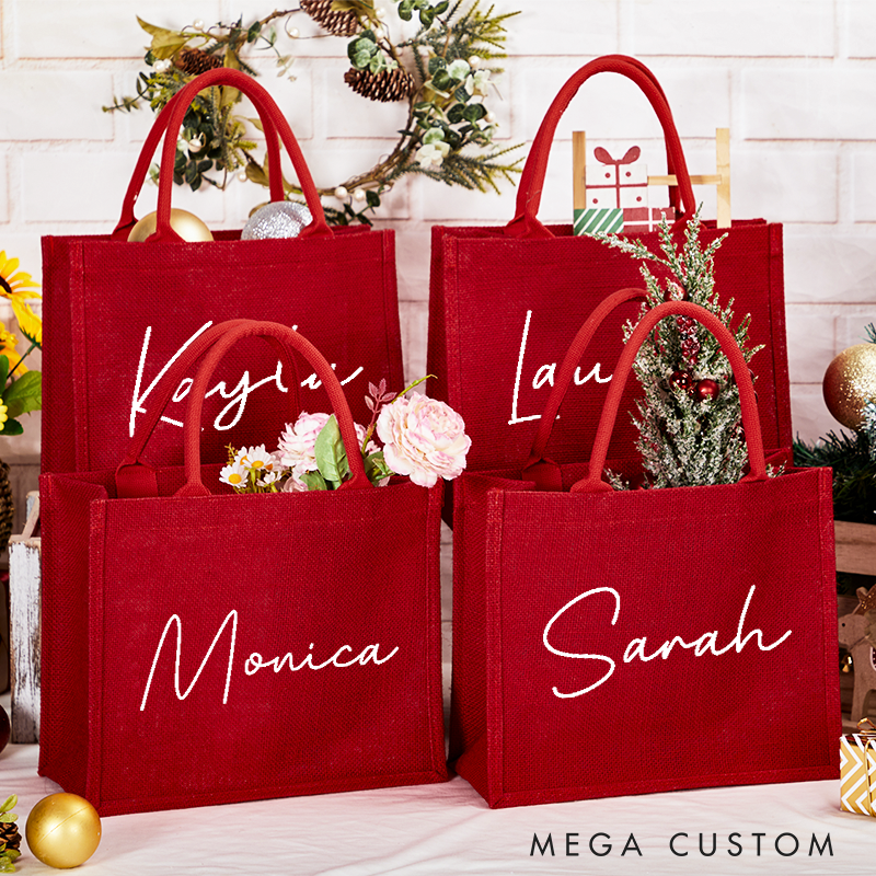  Personalized Tote Bag Custom Beach Tote Bags Bridesmaid Gifts Bag Bachelorette Party Bridesmaid Proposal Wedding Gift Bag