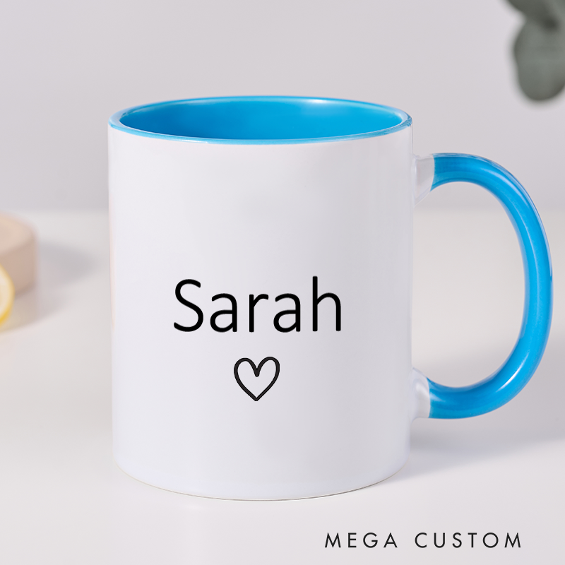 Personalized Ceramic Mug Custom Name Mug Coffee Mug Office Mug Christmas Gift Holiday Gift for Women Friends and Office Use