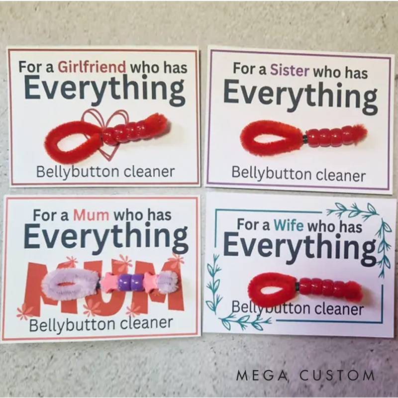 Belly Button Cleaner Joke Birthday Present Secret Santa Gift Birthday Gifts Gag Gift Joke Gift Funny Novelty Joke Stocking Filler