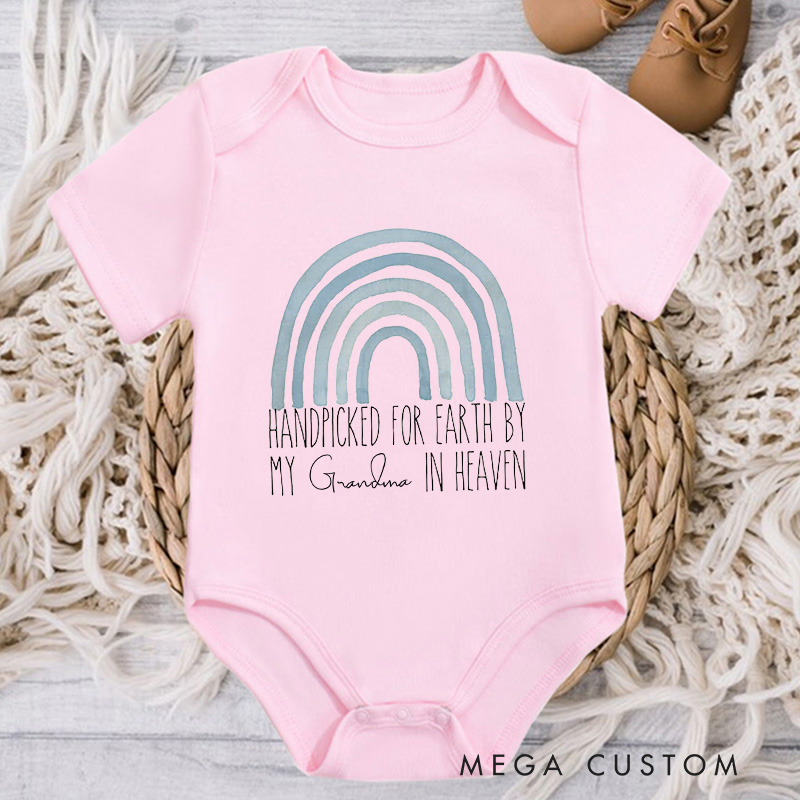 Personalized Handpicked for Earth Onesie in Heaven Onesie Baby Bodysuit Heaven Sent Onesie Baby Shower Gift Baby Announcement Onesie New Baby Gift