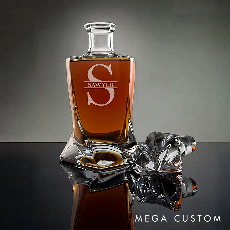 Personalized Twist Whiskey Glass Engraved Twist Whiskey Glass Gifts for Whiskey Lovers Old Fashioned Bourbon Glass 11 oz