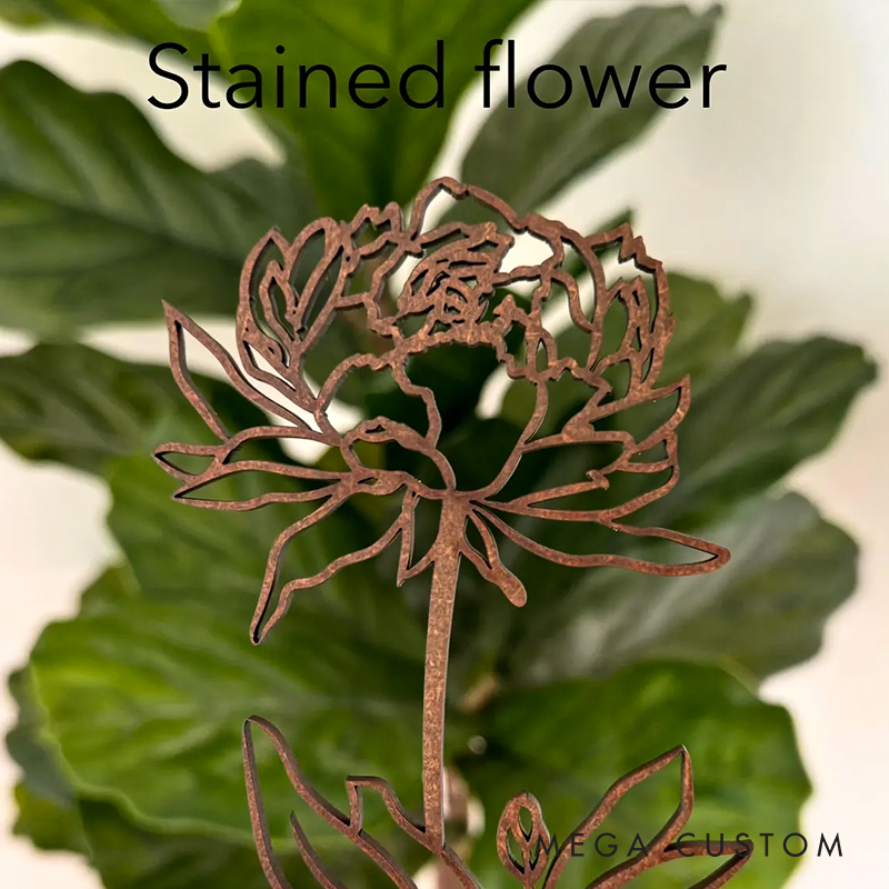 Personalized Wood Birth Flower Garden Gifts for Mom Customized Wood Gifts Flower Decoration Walnut Wood Art Mother's Day Gift