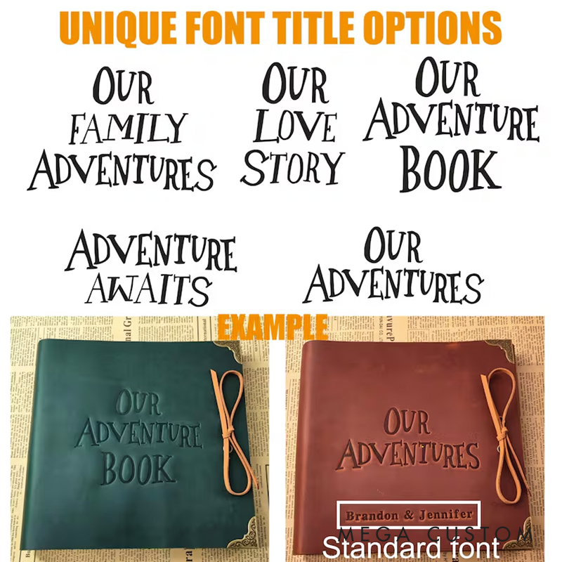 Personalized Gifts Our Adventure Book Photo Album Scrapbook Anniversary Gift for Couple Fantastic Gifts for Her and Him