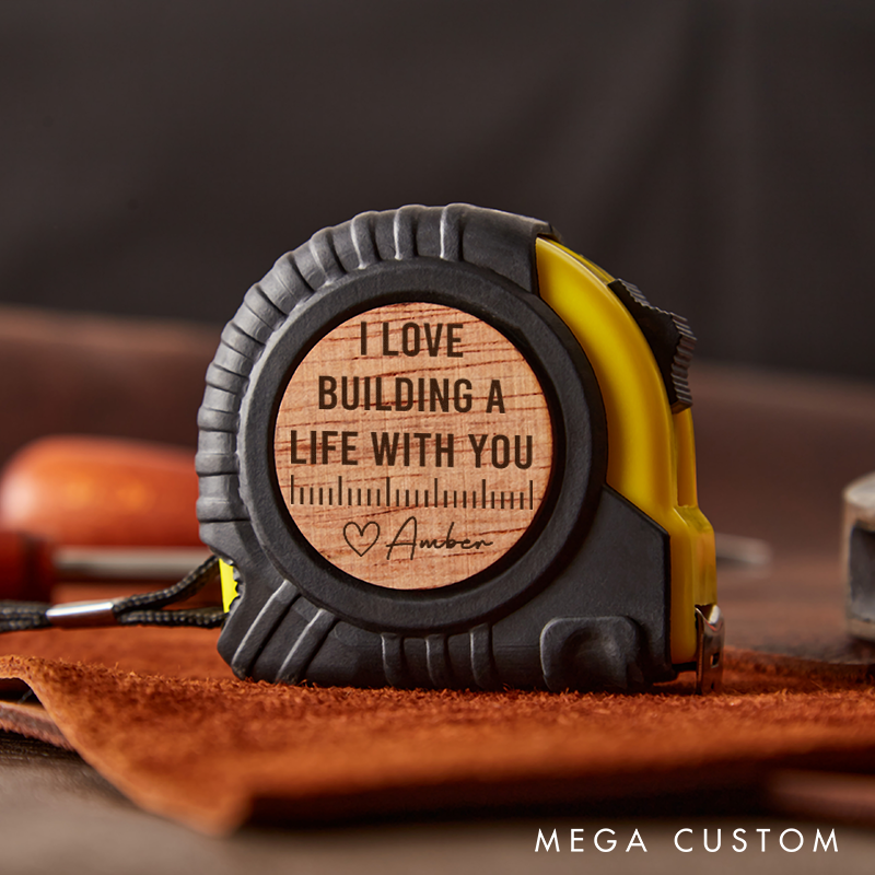 Personalized Tape Measure Valentine's Day Gift for Husband Anniversary Gift Personalized Boyfriend Gift Carpenter Gift