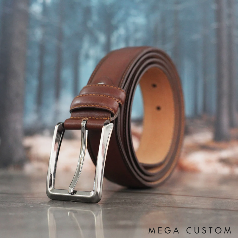 Personalized Leather Belt Custom Handmade Belt Valentine's Day Gift  Engraved Leather Belt Gift for Boyfriend Best Man Gift