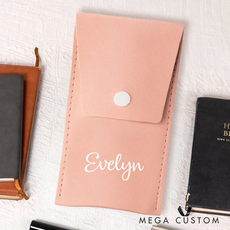  Personalised Makeup brush Set Custom Makeup Brush Travel Makeup Pouch Brush Gift for Her