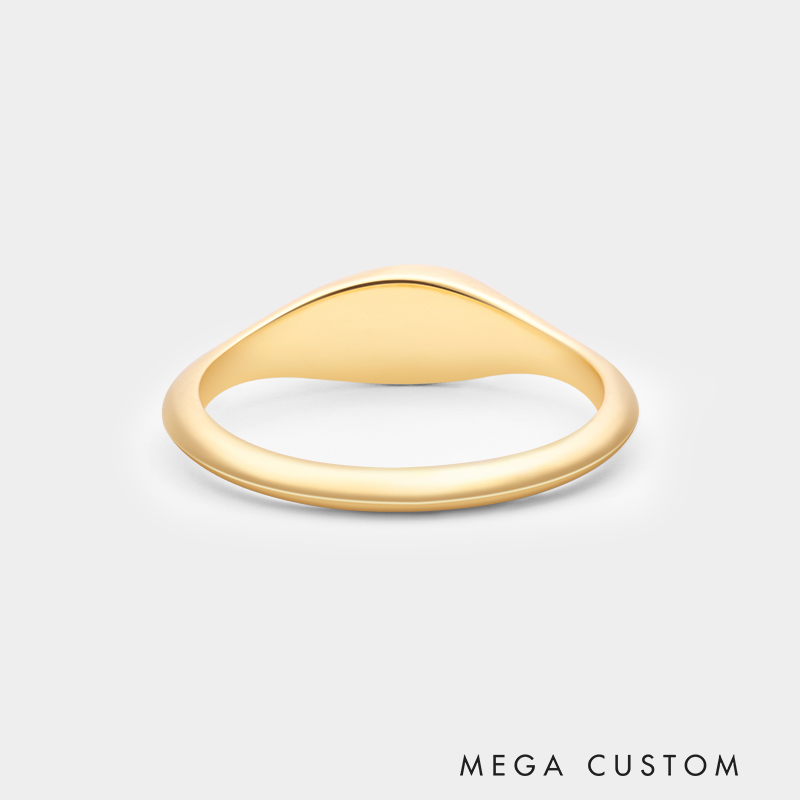 Personalized Sterling Silver Teardrop Couple's Ring Necklace Necklace 925 Sterling Silver Gifts for Her