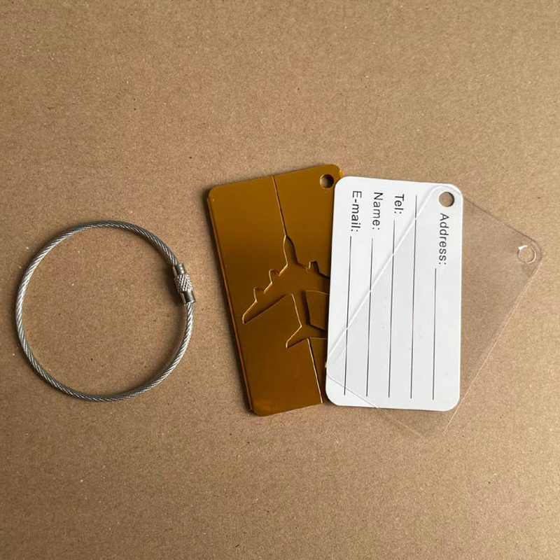 Personalized Metal Luggage Tag Custom Metal Luggage Tags Travel Gift Engraved Aluminum Luggage Tags for Backpacks Travel