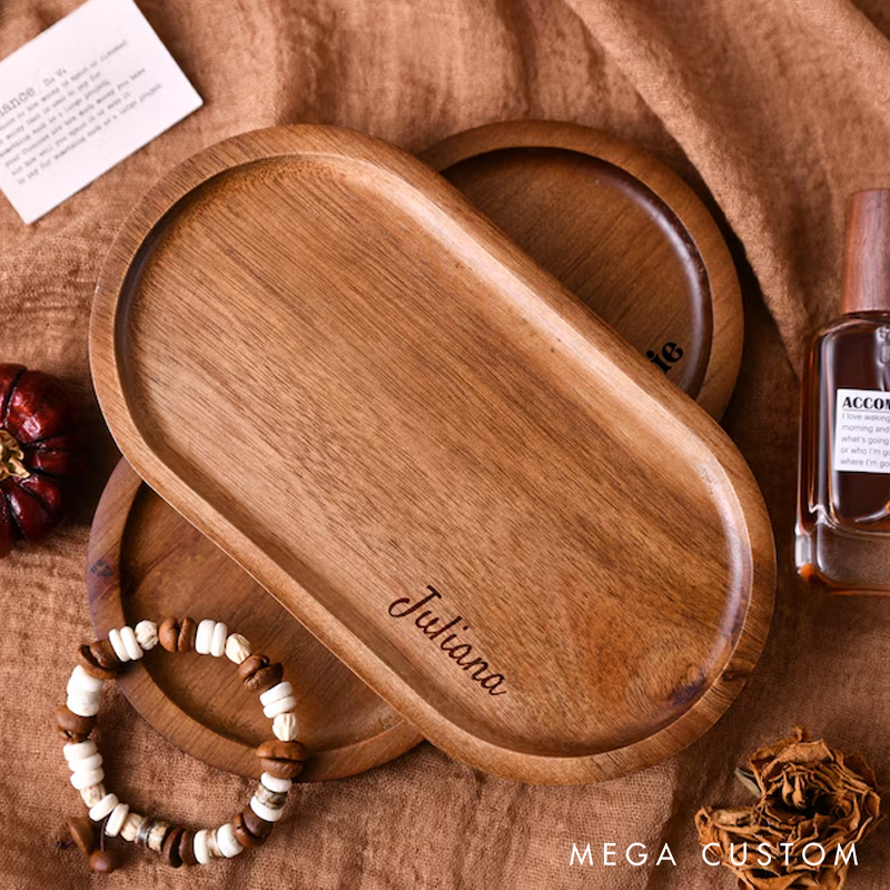 Personalized KitchenTrays Custom Wooden Trays Countertop Trays Kitchen Trays Wooden Tray Ring Tray Jewelry Tray Anniversary Gifts