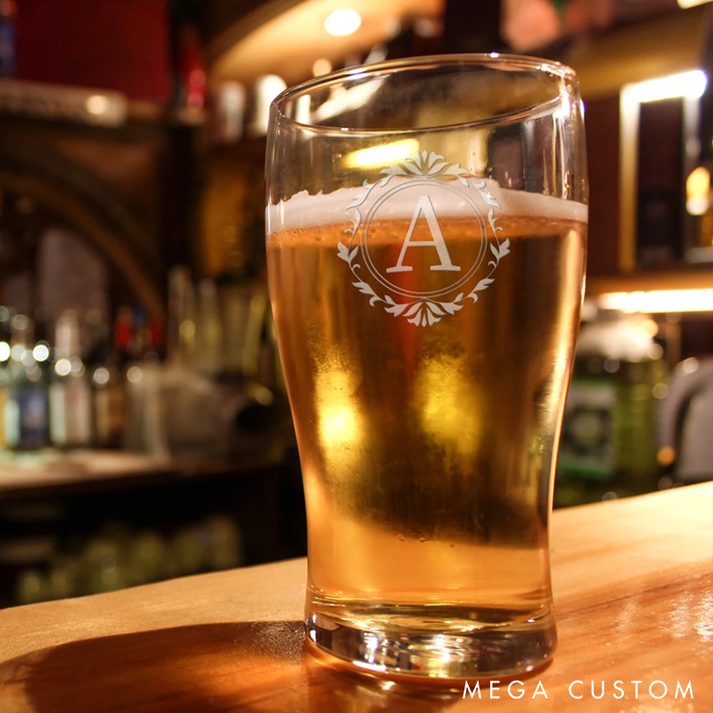 Personalized Beer Glasses Engraved Glasses Custom Barware Gift for Him Glass Beer Gifts for Boyfriend Husband