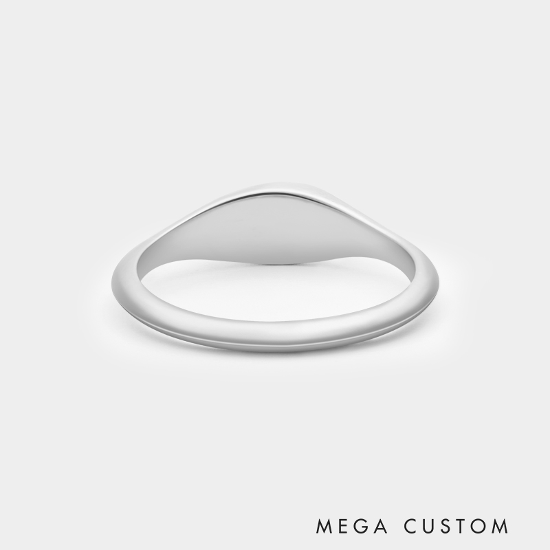 Personalized Sterling Silver Teardrop Couple's Ring Necklace Necklace 925 Sterling Silver Gifts for Her