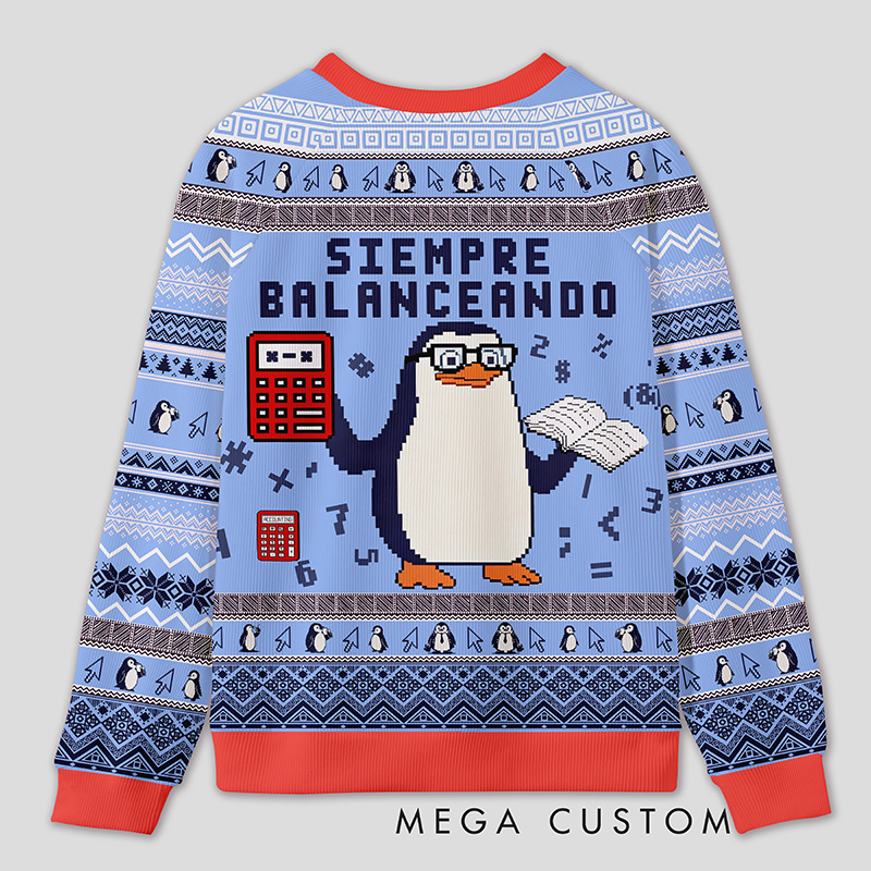 Personalized Finance Golden Goose Parody Ugly Sweater Office Holiday Party Gift for Accountants