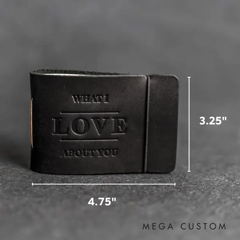 What I Love About You Leather Book Fill in the Blank Gift for Spouse or Significant Other Christmas Gift for Husband or Wife