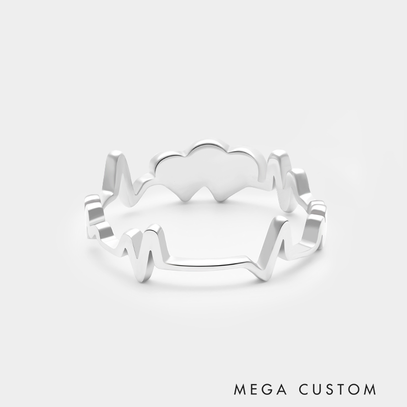 Personalized Sterling Silver Wing-Encased Heart-Shaped Cremation Urn Ring Necklace Necklace 925 Sterling Silver Gifts for Her