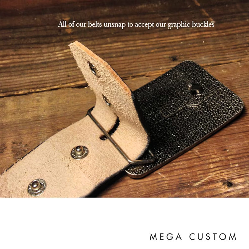 Sparrow Distressed Leather Belt Embossed & Vintage-Aged Western Style with Snap Closure Handmade in USA Swallow Bird Tattoo Flash Art