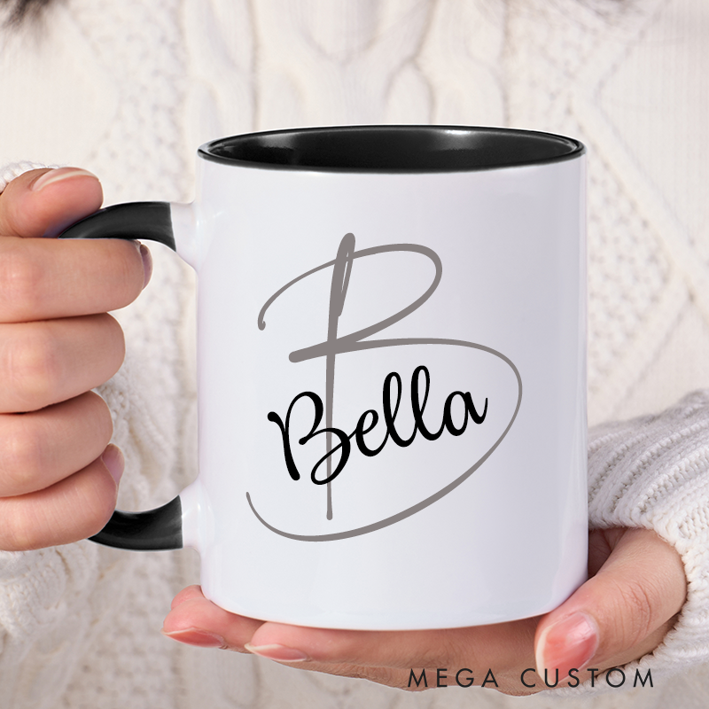 Personalized Ceramic Mug with Name Custom Name Mug Coffee Mug Office Mug Christmas Gift Holiday Gift for Women Friends and Office Use