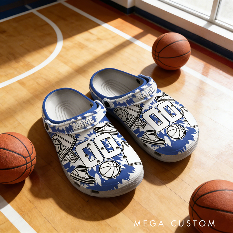 Personalized Basketball Crocs with Custom Name and Number for a Standout Look