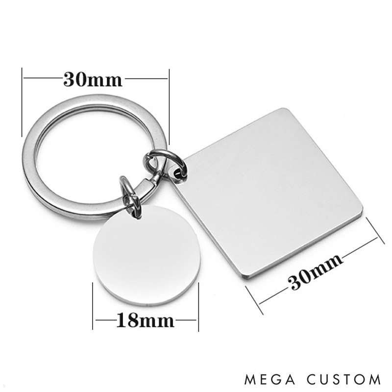 Personalised Calendar keychain Valentine's Keychain Date Keyring Gift Special Date Gift Keyring Gift Anniversary Gift