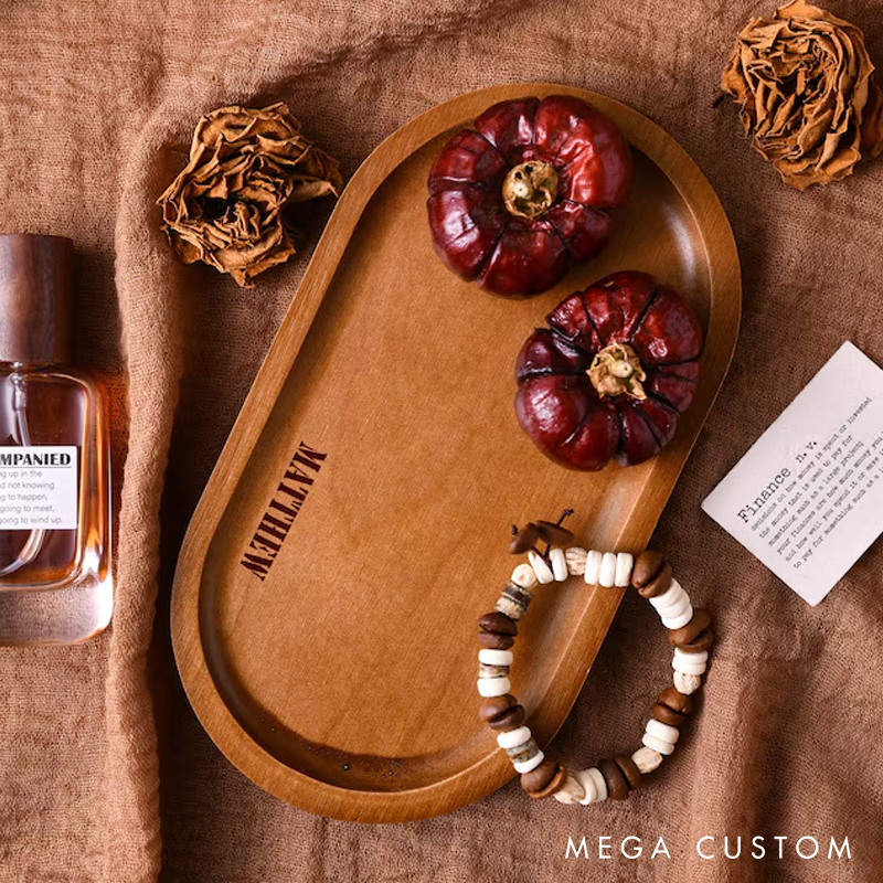 Personalized KitchenTrays Custom Wooden Trays Countertop Trays Kitchen Trays Wooden Tray Ring Tray Jewelry Tray Anniversary Gifts