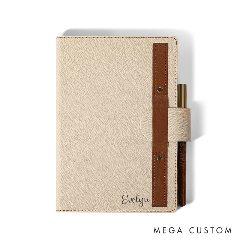 Personalized Engraved Journal Custom Leather Journal Handbook Journal with Name Birthday Gift for Her