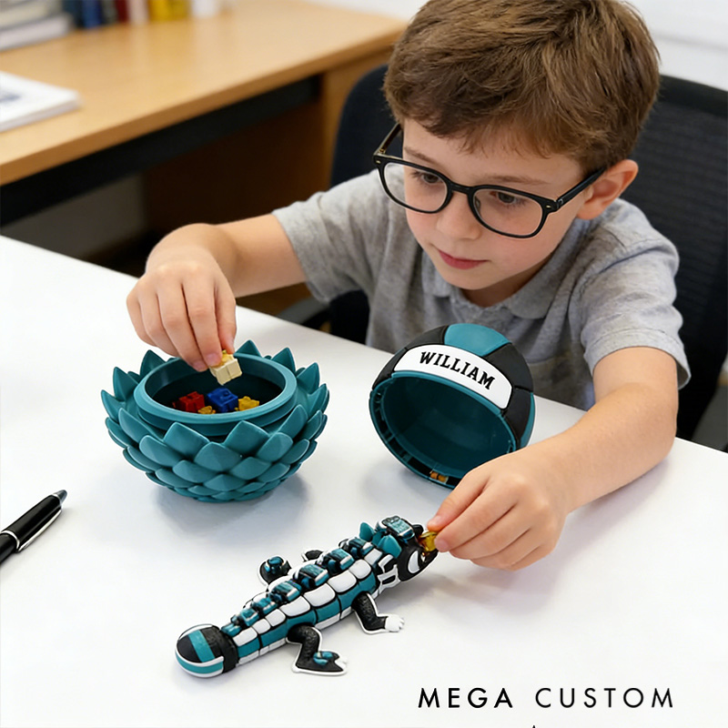 Personalized 3D-Printed Volleyball with Custom Name Design