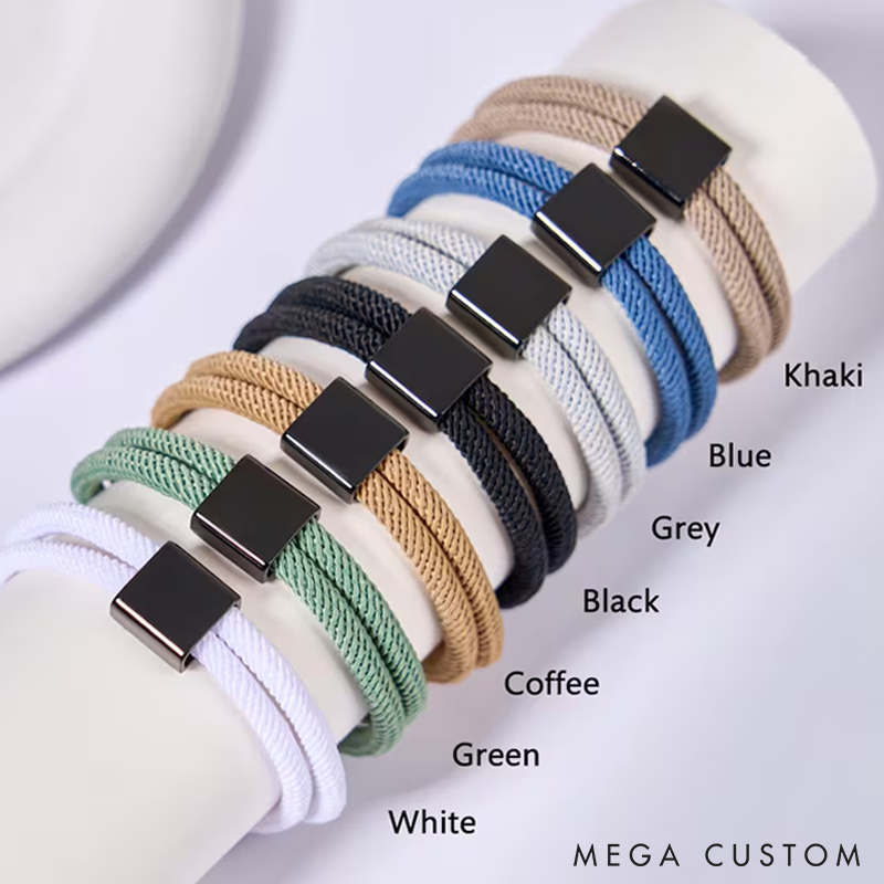 Personalized Bracelet for Him Adjustable Sliding Knot Bracelet Gift For Boyfriend Husband Anniversary Gift Couple Gift 