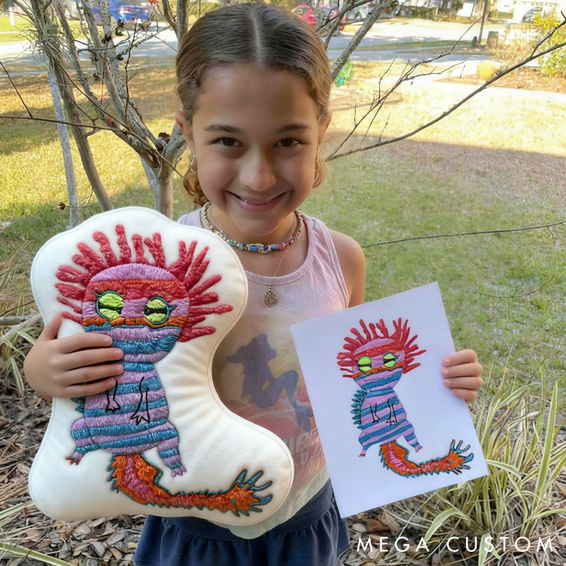 Personalized Drawing Pillow Turn Your Artwork into a Plush Toy Unique Gift for Kids Parents and Art Keepsake Lovers
