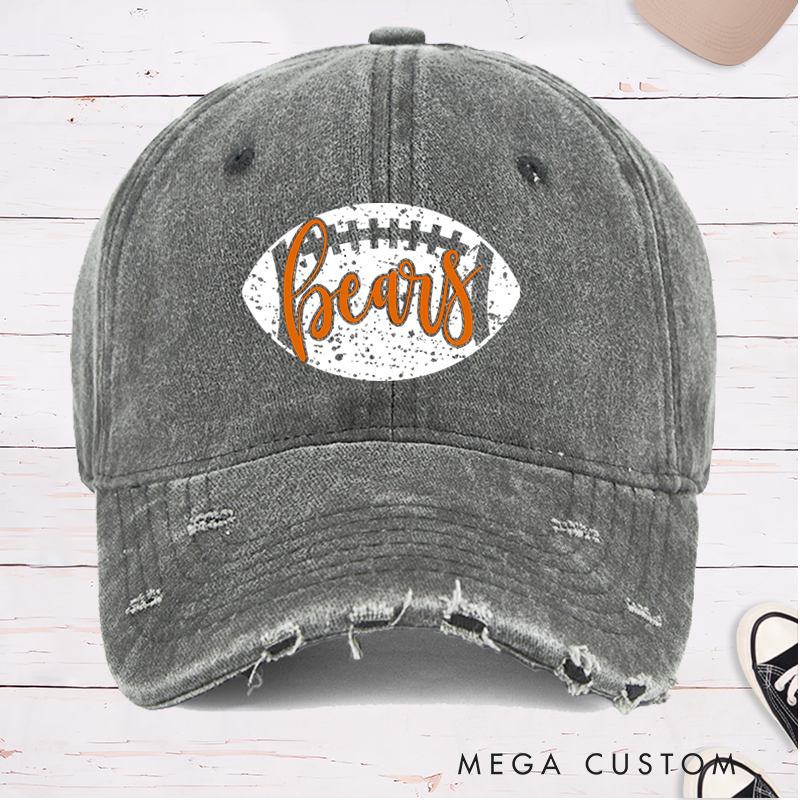 Personalized American Football Cap with Custom Team Name for Fans