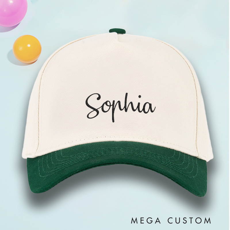 Personalized Baseball Cap with Name Embroidered Hat Adjustable Sports Cap Unisex Baseball Cap