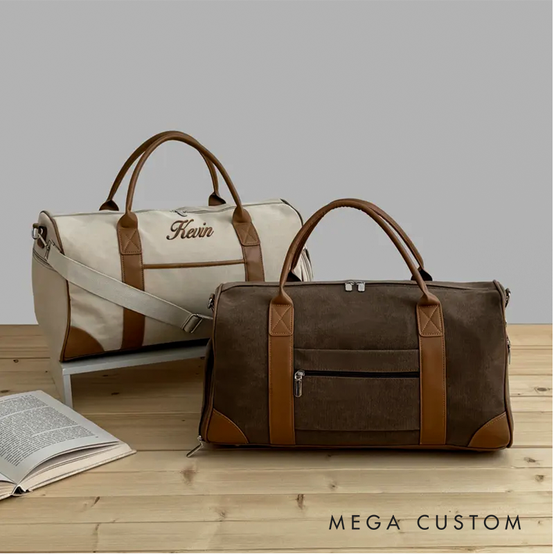Personalized Name Duffel Bag Embroidered Travel Bag Personalized Weekend Bag Embroidered Groomsmen Bag Groomsmen Gift Best Men's Gift