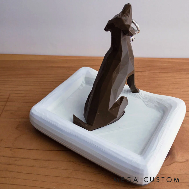 Dog Ring Holder with Dog Bed Ring Dish Engagement Gift Personalized Ring Holder