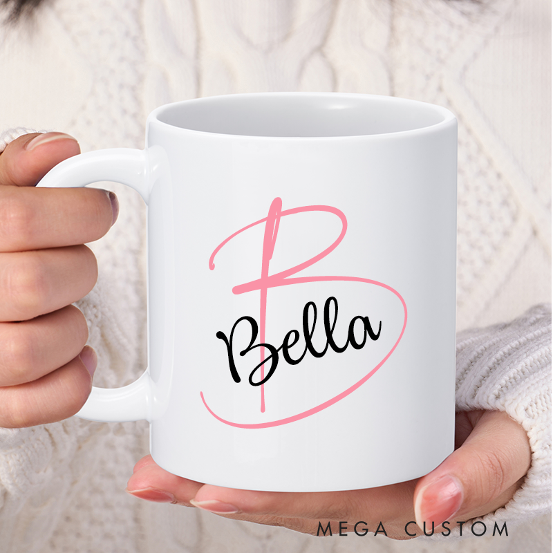 Personalized Ceramic Mug with Name Custom Name Mug Coffee Mug Office Mug Christmas Gift Holiday Gift for Women Friends and Office Use